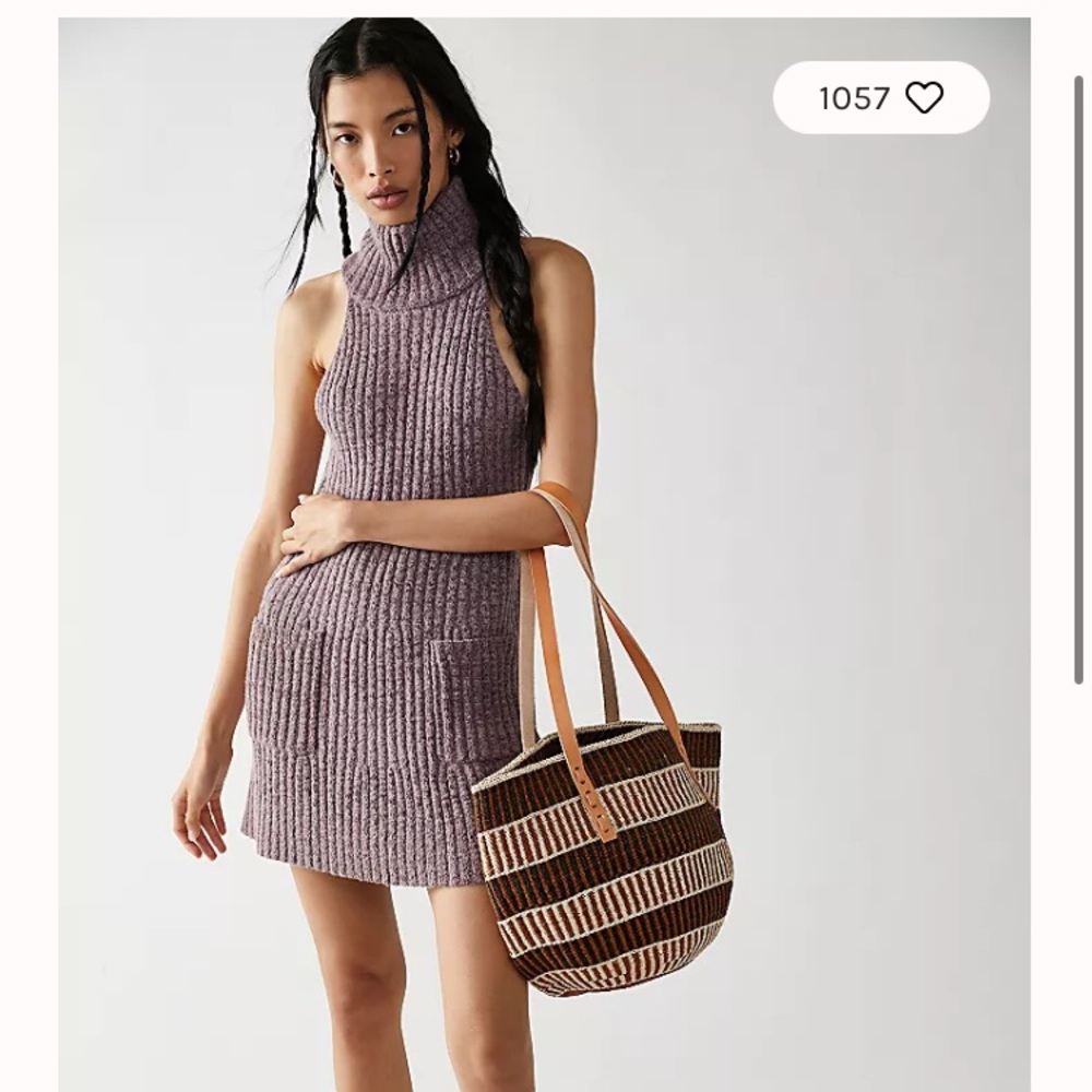 NWT Free People XL Claude sweater knit dress